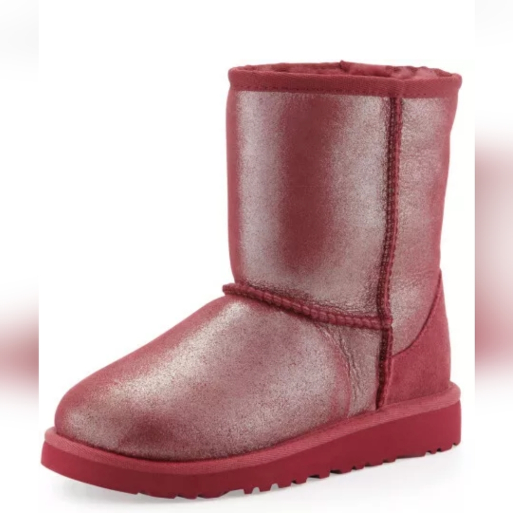UGG Australia Kids Youth Size 5 Classic Glitter Kids Boots